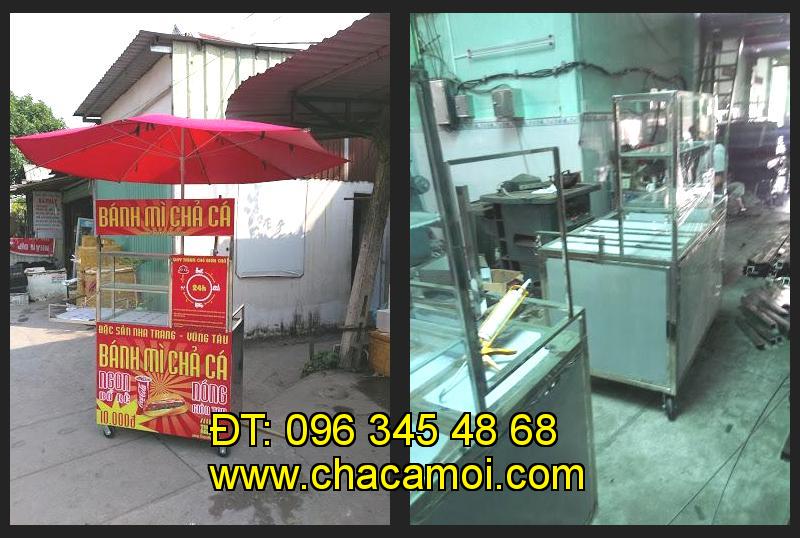 xe bánh mì chả cá inox tại tỉnh Lâm Đồng