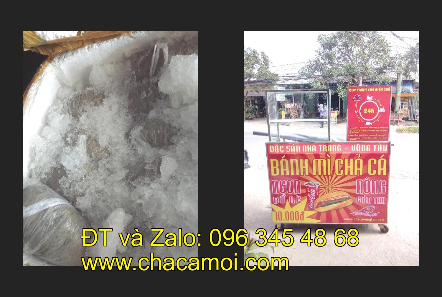 xe bánh mì chả cá inox tại tỉnh Hà Tĩnh